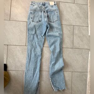 Zara women's Light Blue Straight Jeans